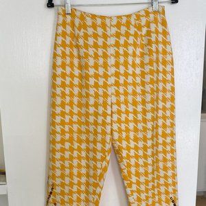 Vintage Yellow Houndstooth Pants